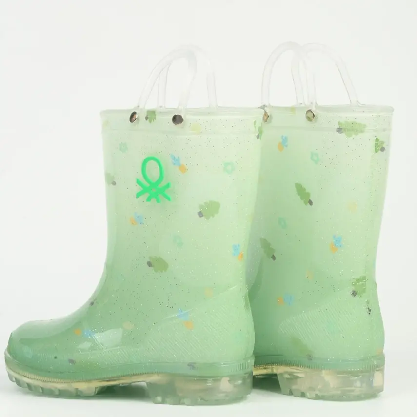 Benetton Su Geçirmez Yağmur Botu Yeşil  - 12
