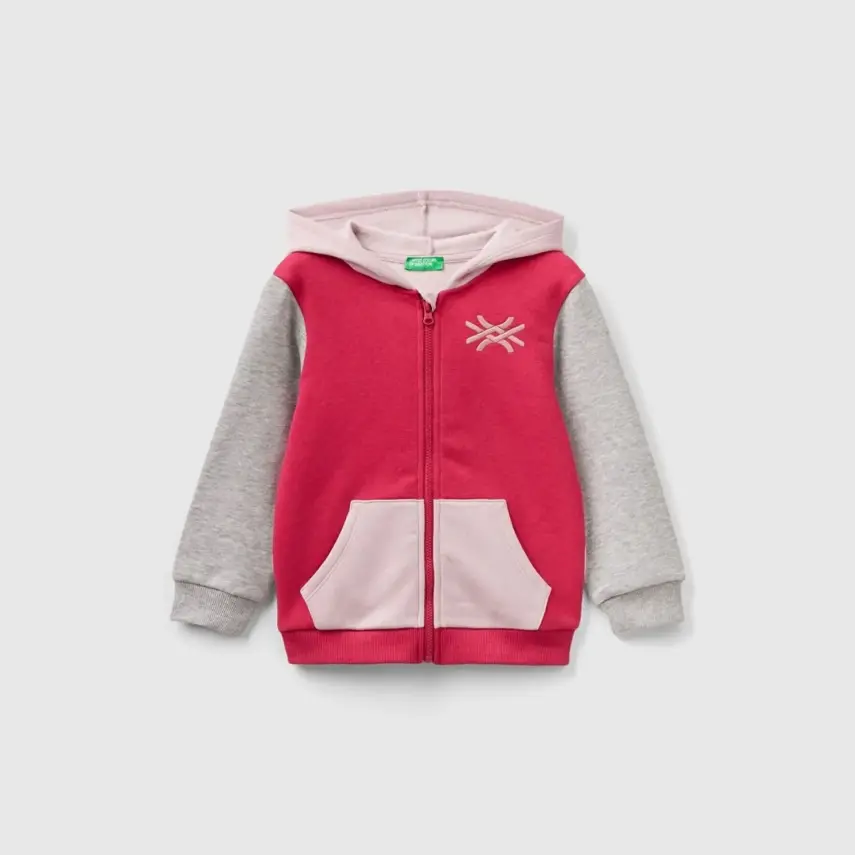 Benetton Sweatshirt Açık Pembe - 1