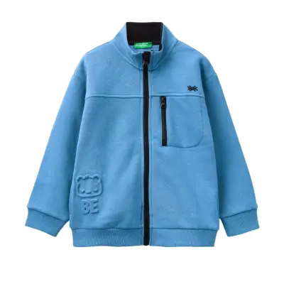 Benetton Sweatshirt Cepli Mavi 