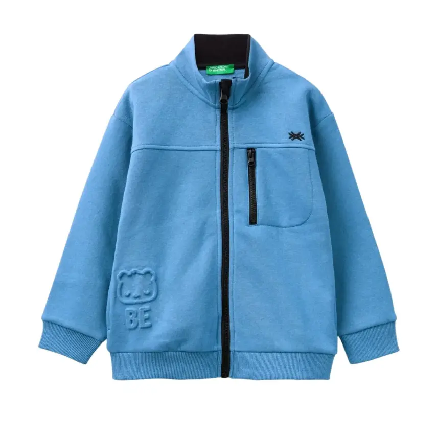 Benetton Sweatshirt Cepli Mavi - 1