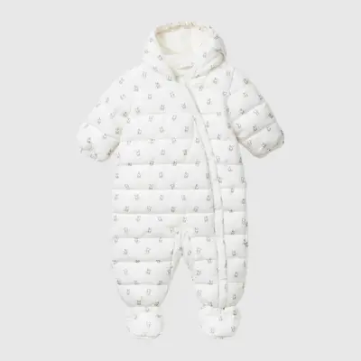 Benetton Unisex Bebek Astronot Tulum Beyaz