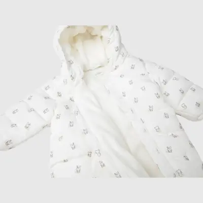 Benetton Unisex Bebek Astronot Tulum Beyaz - 3