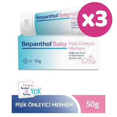Bepanthol Baby Pişik Önlemeye Yardımcı Merhem 50 gr x 3 Adet - 2