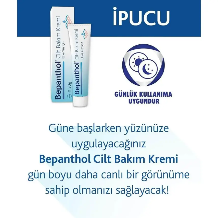 Bepanthol Cilt Bakım Kremi 30 gr ve Dudak Bakım Kremi 7,5 gr - 4