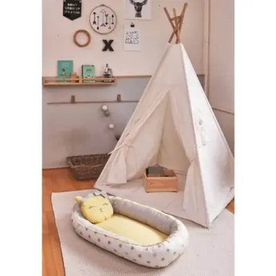 Bibaby Anne & Baba Yanı Yatağı Baby Nest Lüx Cute Cat Sarı - 2