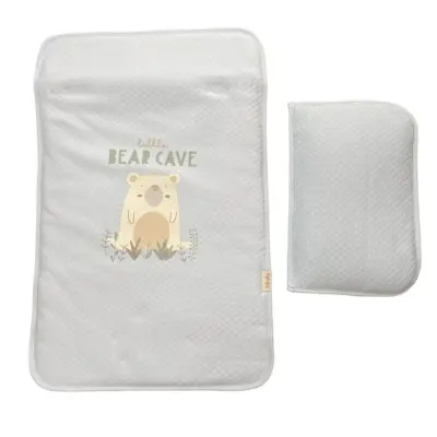 Bibaby Erkek Alt Açma Kapitone Little Brave Bear Mavi