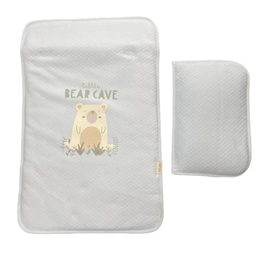 Bibaby Erkek Alt Açma Kapitone Little Brave Bear Mavi - 1