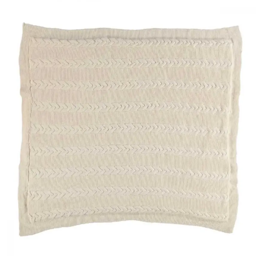 Bibaby Erkek Battaniye Zincir Triko Kahverengi - 1