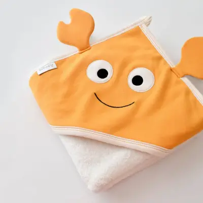 Bibaby Erkek Havlu Crab Ekru - Turuncu - 2