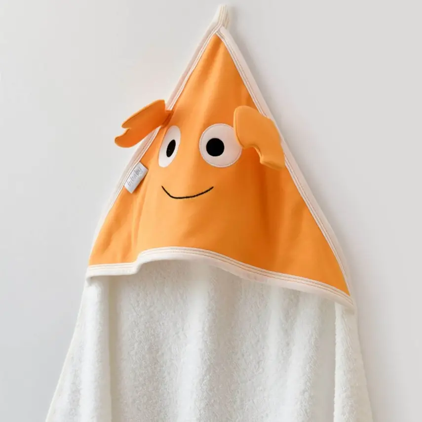 Bibaby Erkek Havlu Crab Ekru - Turuncu - 5