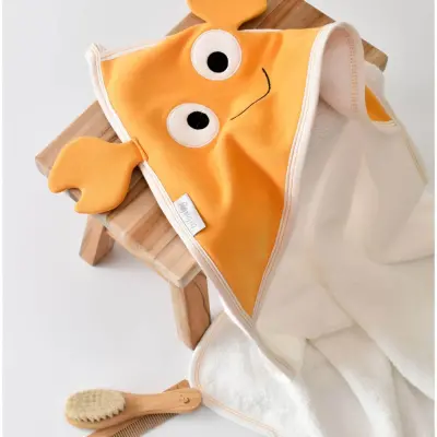 Bibaby Erkek Havlu Crab Ekru - Turuncu - 7