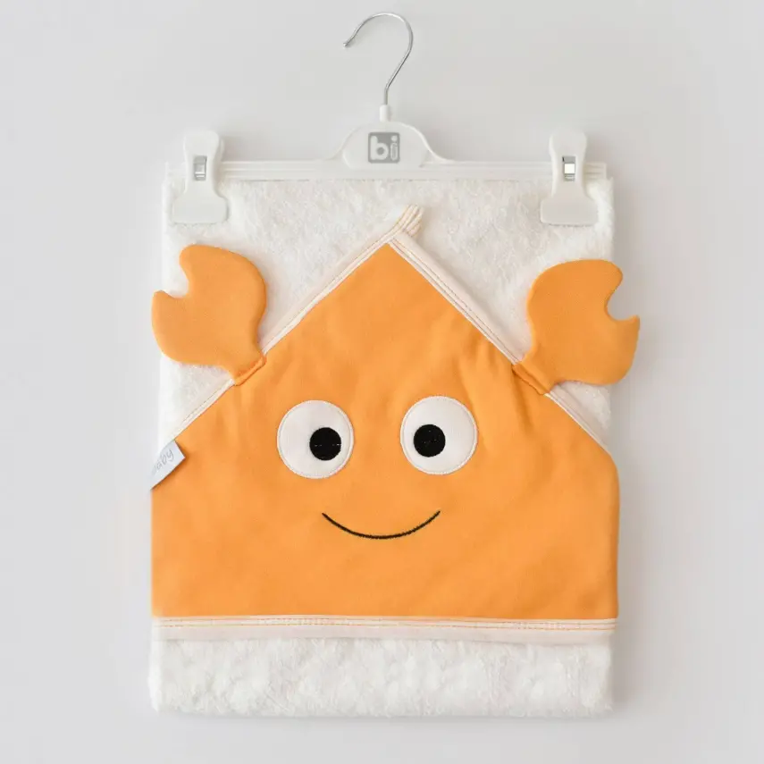 Bibaby Erkek Havlu Crab Ekru - Turuncu - 8