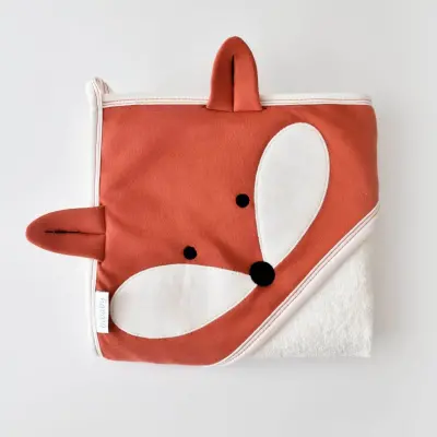 Bibaby Erkek Havlu Sweet Fox Ekru - Kiremit