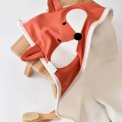 Bibaby Erkek Havlu Sweet Fox Ekru - Kiremit - 4