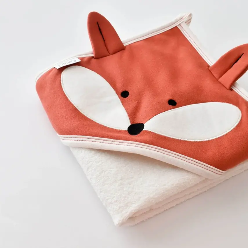 Bibaby Erkek Havlu Sweet Fox Ekru - Kiremit - 8