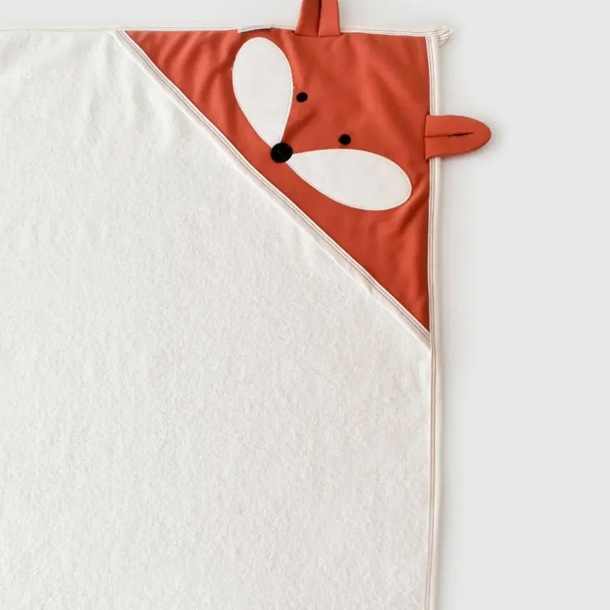 Bibaby Erkek Havlu Sweet Fox Ekru - Kiremit - 6