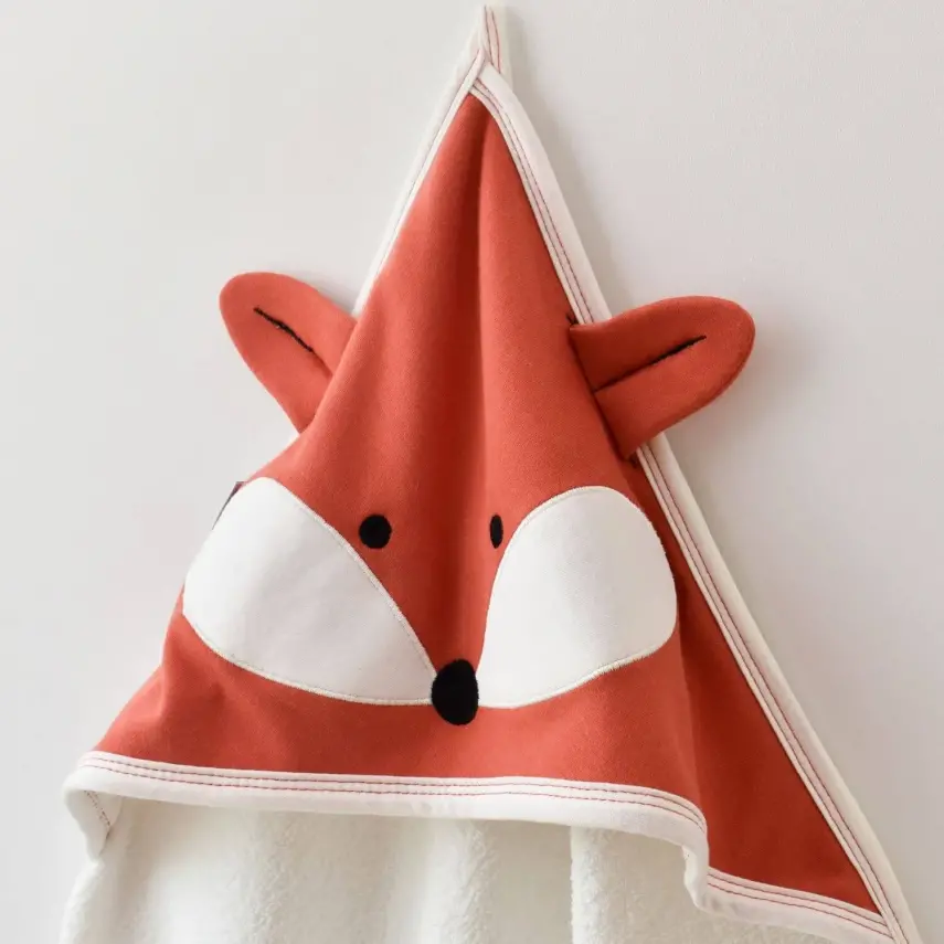 Bibaby Erkek Havlu Sweet Fox Ekru - Kiremit - 9