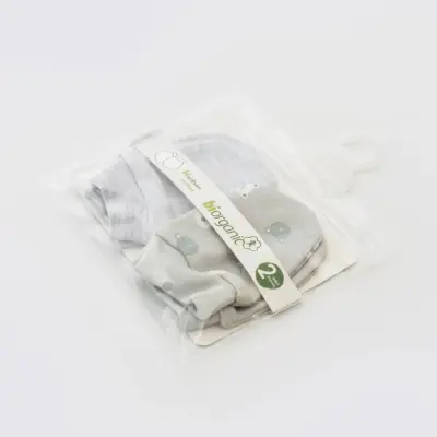 Bibaby Erkek Organik Eldiven 2li Hug Me Bear Kar Melanj - 2