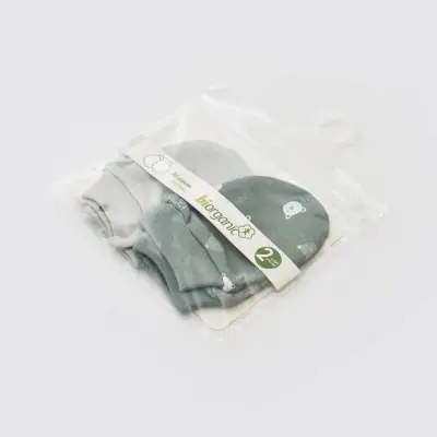 Bibaby Erkek Organik Eldiven 2li Hug Me Bear Yeşil - 4