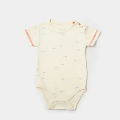 Bibaby Erkek Organik Salopet Sun Lets Sail Ekru - Mavi - 2