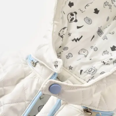 Bibaby Erkek Organik Yelek Şişme Roar King Ekru - 4