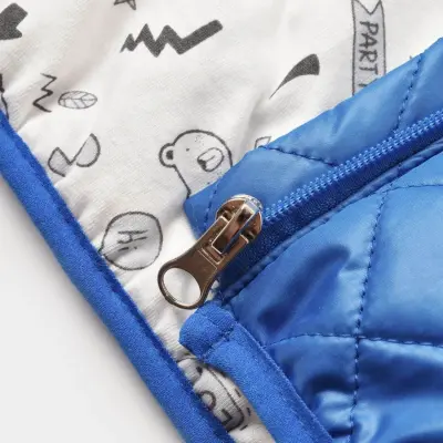 Bibaby Erkek Organik Yelek Şişme Roar King Saks - 5