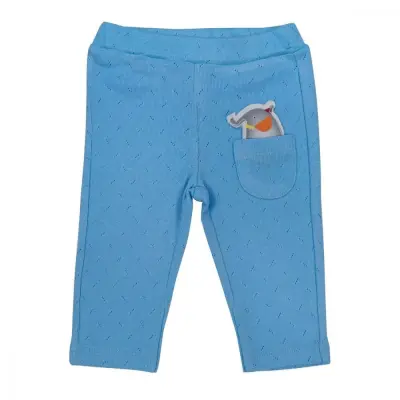Bibaby Erkek Pantolon Patiksiz Bimini Circus Elephant Mavi - 2