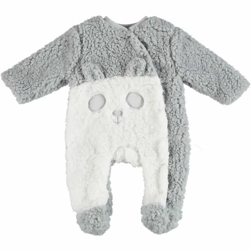 Bibaby Erkek Tulum Panda Gri - 2