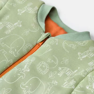 Bibaby Erkek Uyku Tulumu Zoo Is Good Lime Cream