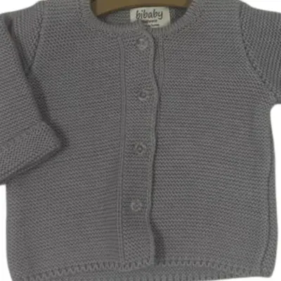 Bibaby Hırka Elegance Triko Gri - 4