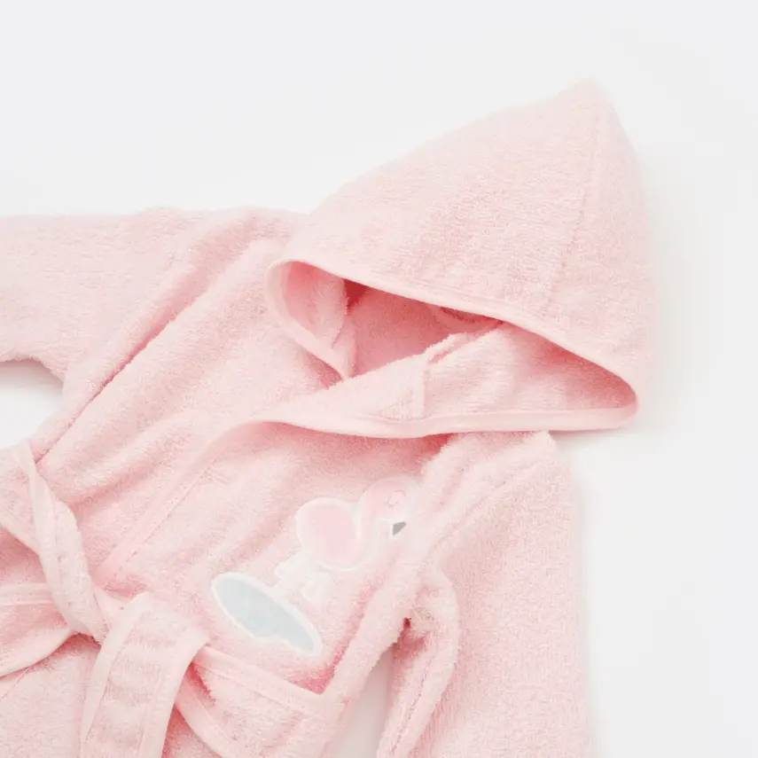 Bibaby Kız Bornoz Takımı Flamingo Pembe - 2