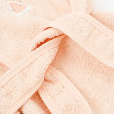 Bibaby Kız Bornoz Takımı Happy Fruits Somon - 4