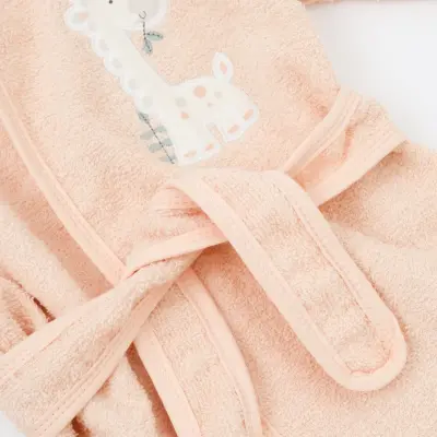 Bibaby Kız Bornoz Takımı New Giraffe Somon - 4