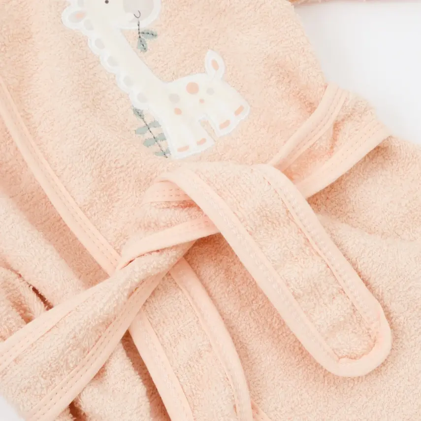 Bibaby Kız Bornoz Takımı New Giraffe Somon - 4