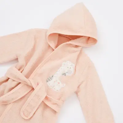 Bibaby Kız Bornoz Takımı New Giraffe Somon - 2