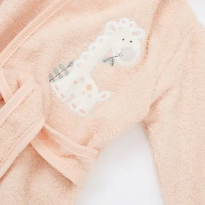 Bibaby Kız Bornoz Takımı New Giraffe Somon - 3