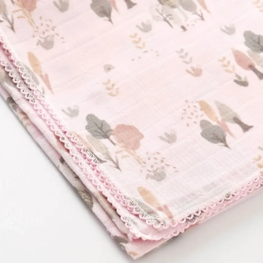 Bibaby Kız Müslin Battaniye Tree Pembe - 4