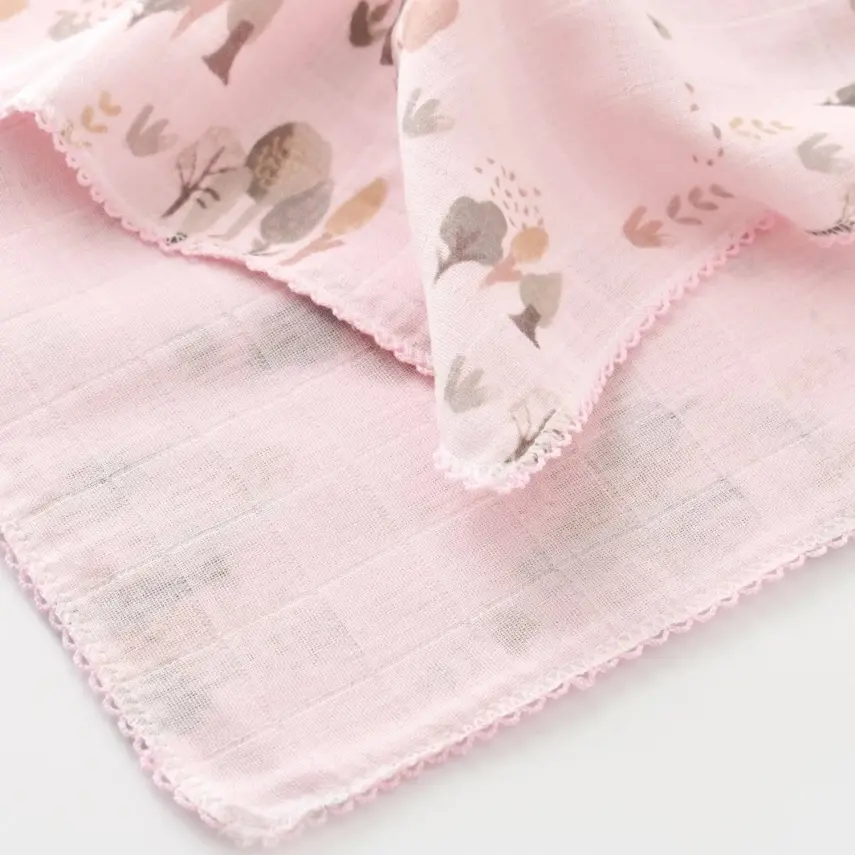 Bibaby Kız Müslin Battaniye Tree Pembe - 5