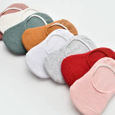 Bibaby Kız Organik Babet Çorap 2li Basic Kırmızı - Beyaz - 3