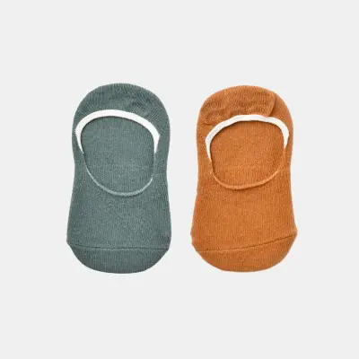 Bibaby Kız Organik Babet Çorap 2li Basic Nil - Hardal