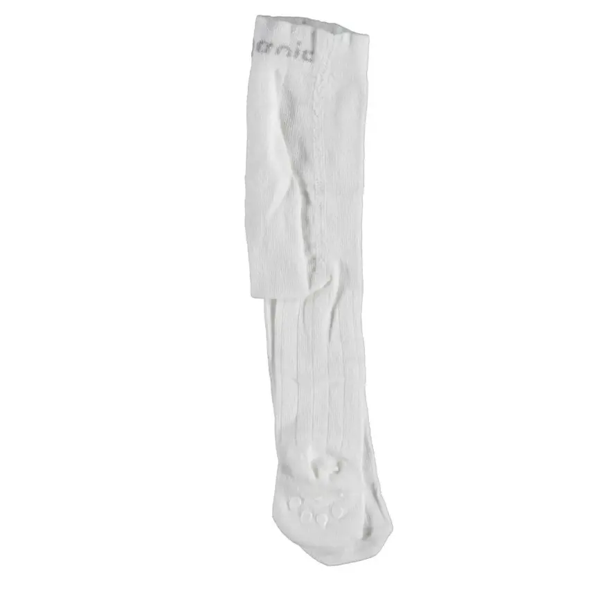 Bibaby Kız Organik Çorap Külotlu Kaymaz Derby Ekru - 1