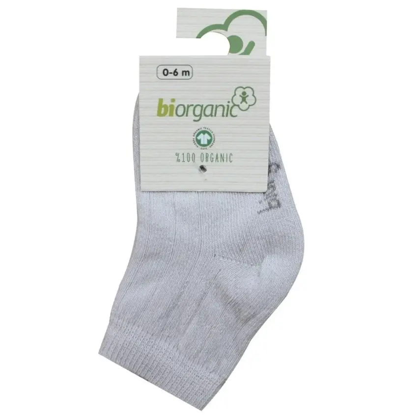 Bibaby Kız Organik Çorap Soket Simple Taş - 5
