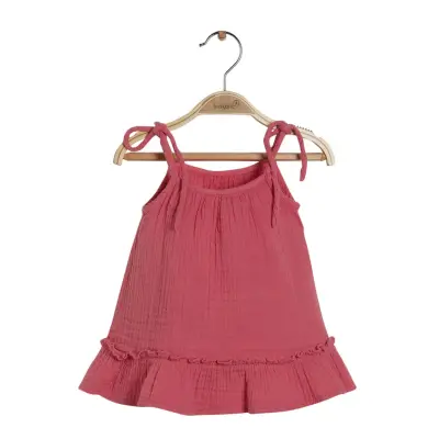 Bibaby Kız Organik Elbise Lovely Is Tiny Nar