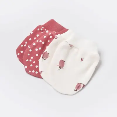 Bibaby Kız Organik Eldiven 2li Little Love Rose Dry - 3