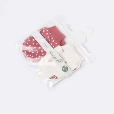 Bibaby Kız Organik Eldiven 2li Little Love Rose Dry - 4