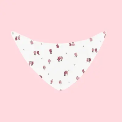 Bibaby Kız Organik Fular Önlük 2li Little Love Rose Dry - 3