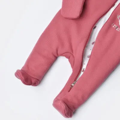 Bibaby Kız Organik Kozmonot Tulum Elyaflı Little Love Rose Dry  - 2