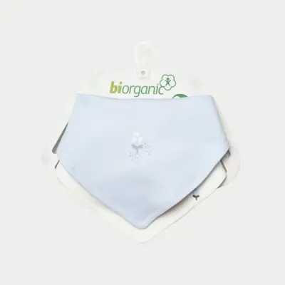 Bibaby Kız Organik Önlük 2li Love Floral Ekru - Lila - 4