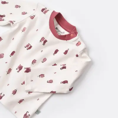 Bibaby Kız Organik Salopet Tulum Little Love Rose Dry - 4