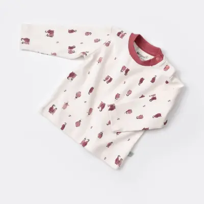 Bibaby Kız Organik Salopet Tulum Little Love Rose Dry - 7